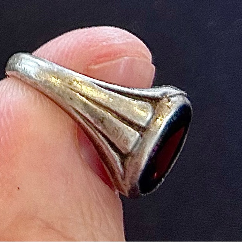 Ruby Silver Ring - image 2